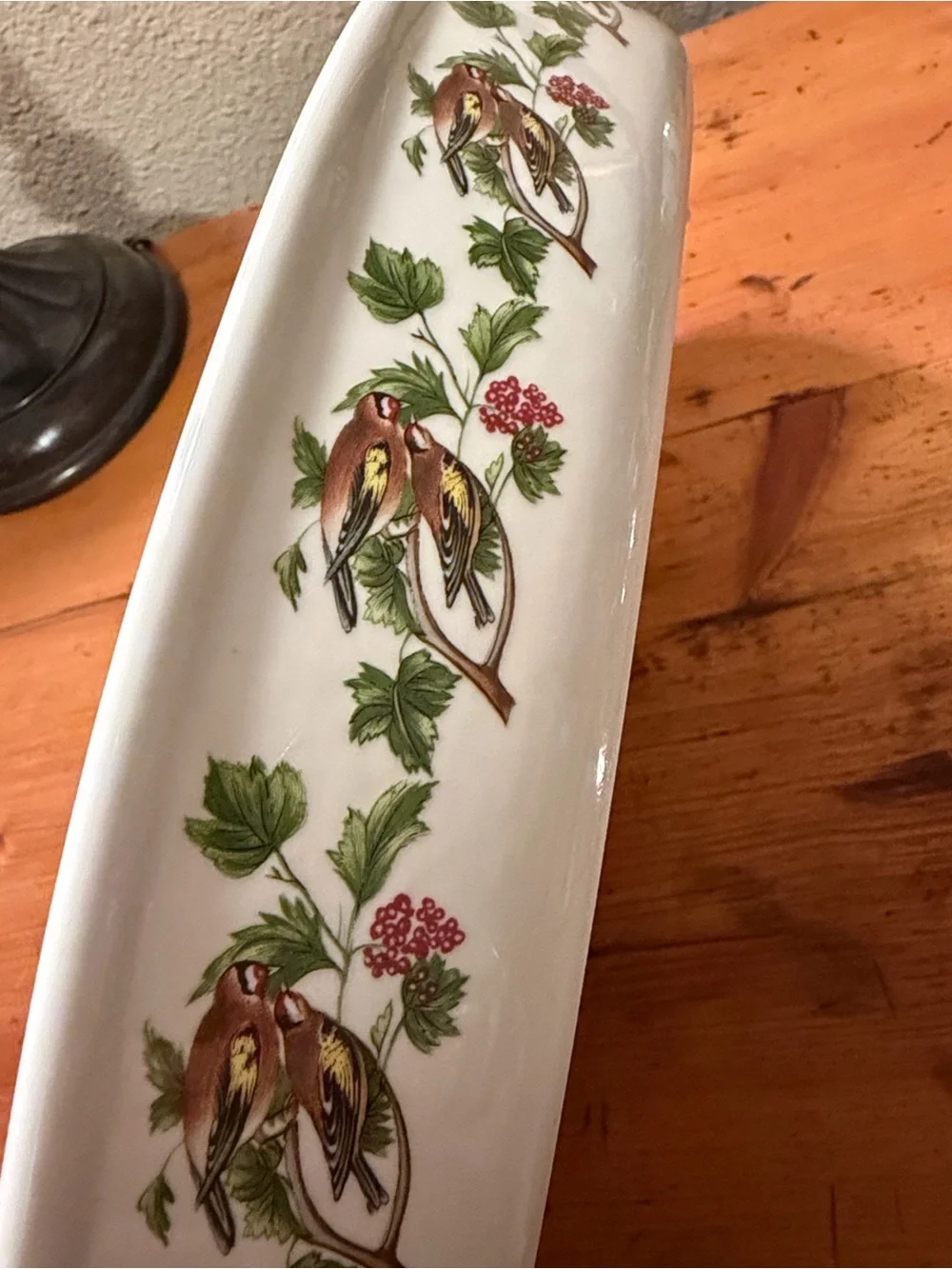 Portmeirion Vintage Birds of Britain Pheasant Oval Serving Platter